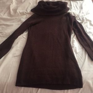Cowl Neck Sweater Dress